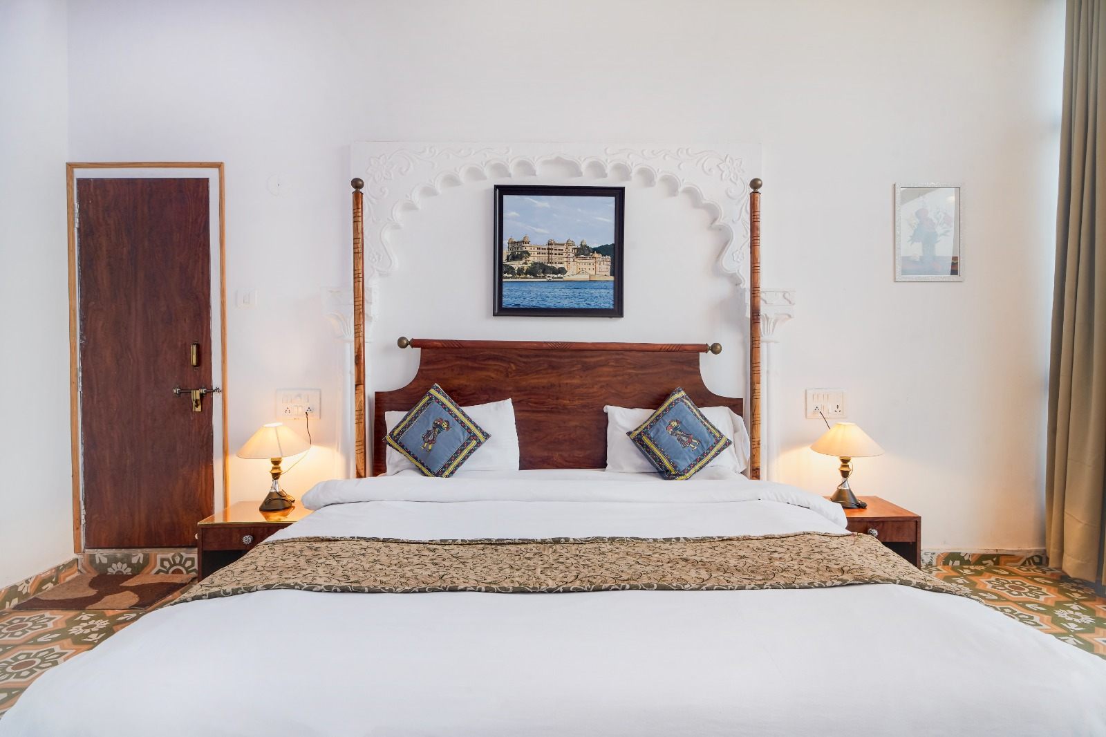 Comfortable air-conditioned room with warm heritage furnishings